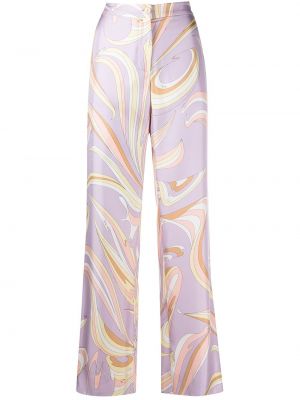 Pantalones con estampado con estampado abstracto Emilio Pucci violeta