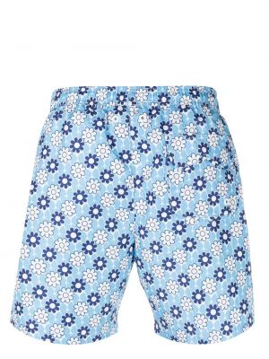 Mustriline lilleline lühikesed püksid Reina Olga sinine