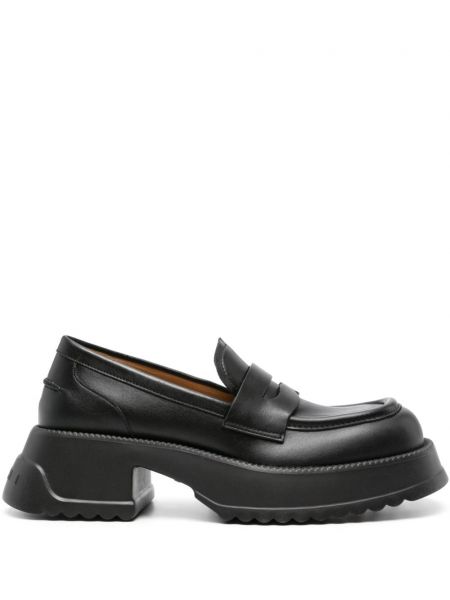 Pantofi loafer din piele Marni negru