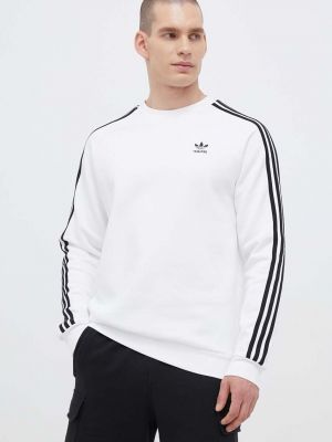 Суитчър с апликация Adidas Originals бяло