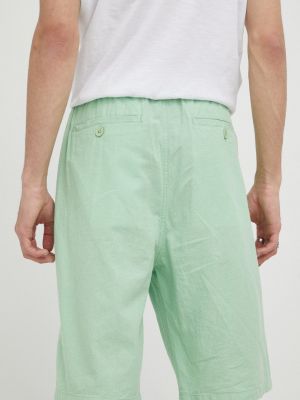 Pantaloni scurți de in Lee verde