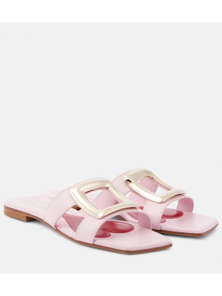 Lær sandaler Roger Vivier rosa