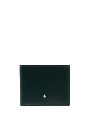 Kožená peněženka Montblanc zelená