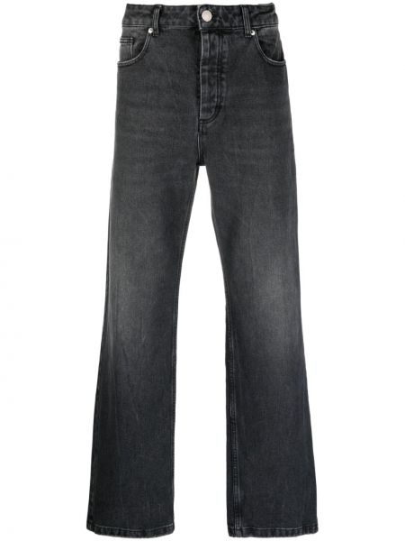 Jeans skinny di cotone Ami Paris nero