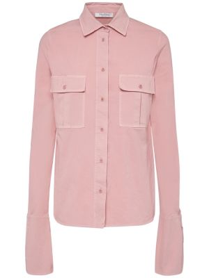 Svilena košulja Max Mara ružičasta