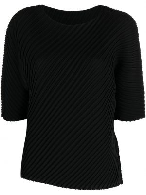 Bluse mit plisseefalten Issey Miyake schwarz