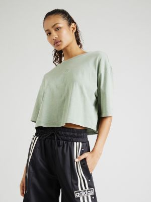 Relaxed fit flisas marškinėliai Adidas žalia