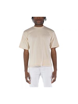 T-shirt mit rundem ausschnitt A Paper Kid beige
