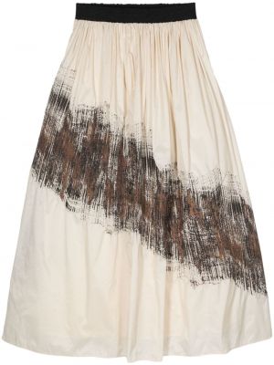 Dlhá sukňa s abstraktným vzorom Gentry Portofino béžová