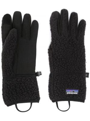 Černé fleecové rukavice Patagonia