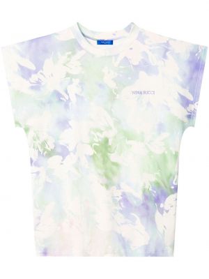 Тениска с tie-dye ефект Nina Ricci бяло