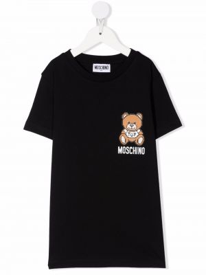 Trykt t-skjorte for jenter Moschino Kids svart