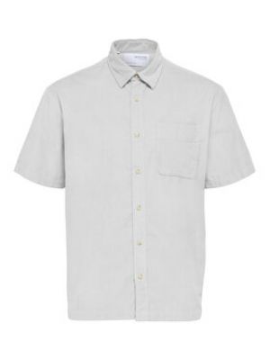 Chemise large Selected Homme blanc