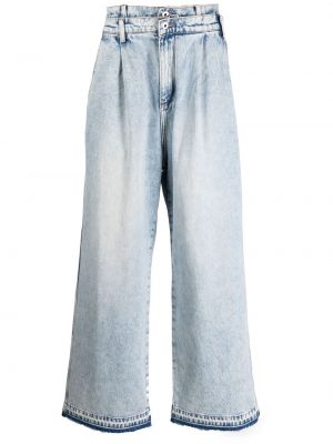 Jeans baggy Feng Chen Wang blu