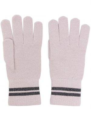 Mănuși de lână cu dungi Canada Goose roz