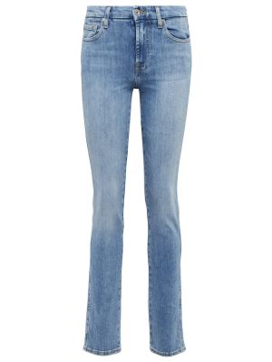 Jeans skinny slim 7 For All Mankind bleu