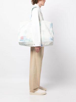Shopper handtasche aus baumwoll mit print Haikure