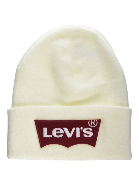 Biała czapka oversize Levi's