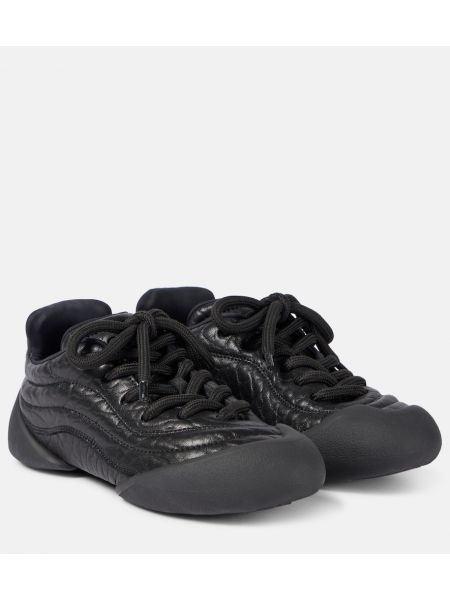 Læder sneakers Alexander Mcqueen sort