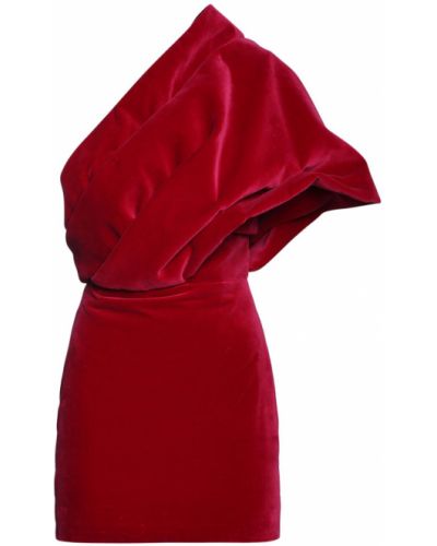 Асиметрична кадифена мини рокля Tom Ford