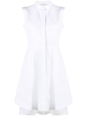 Sukienka mini bez rękawów Alexander Mcqueen biała