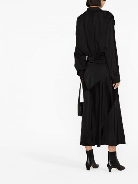 Asymetrická sukňa Jil Sander čierna