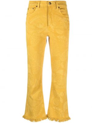 Jeans con frange La Doublej giallo