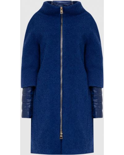 Комбіноване пальто Herno, синє
