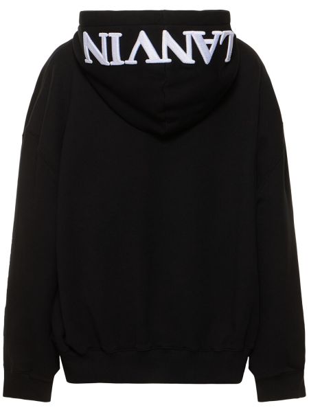 Fleece hoodie Lanvin schwarz