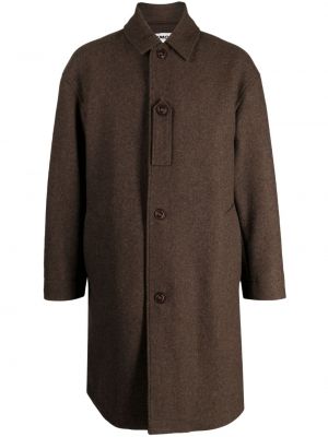 Hnědý vlněný kabát Ymc