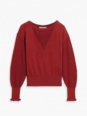 Хлопковый свитер Joie красный