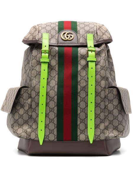 Kiristysnyörillä reppu Gucci ruskea