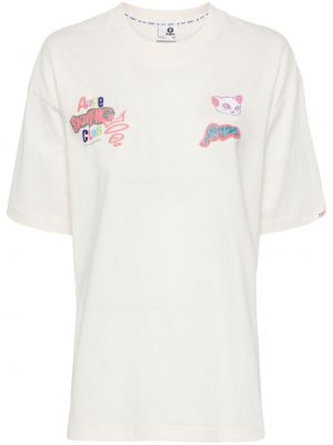 Βαμβακερή μπλούζα με σχέδιο Aape By *a Bathing Ape® λευκό
