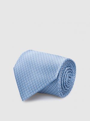Шелковый галстук Stefano Ricci голубой