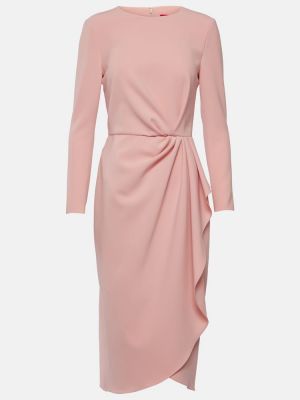 Sukienka midi z dżerseju Carolina Herrera różowa