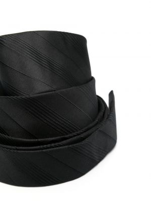 Hedvábná kravata Saint Laurent černá