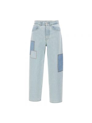 Niebieskie proste jeansy Drole De Monsieur