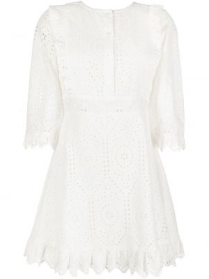 Robe chemise brodé Twinset blanc