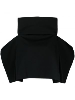 Vilnas jaka ar drapējumu Comme Des Garçons melns
