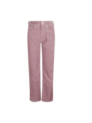 Proste jeansy bawełniane Isabel Marant Etoile różowe