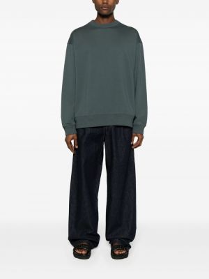 Sweatshirt aus baumwoll mit rundem ausschnitt Dries Van Noten grau