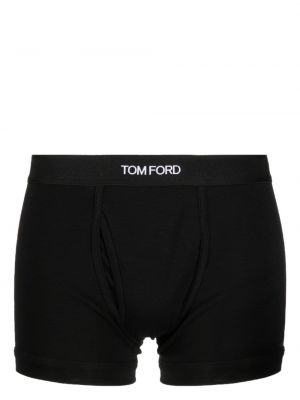Bavlněné boxerky Tom Ford černé