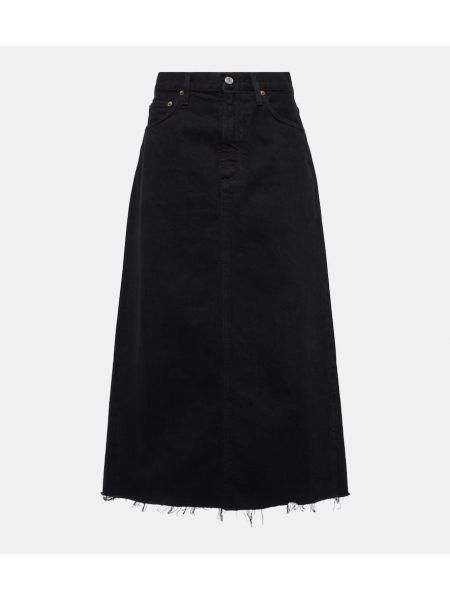 Černé džínová sukně Agolde