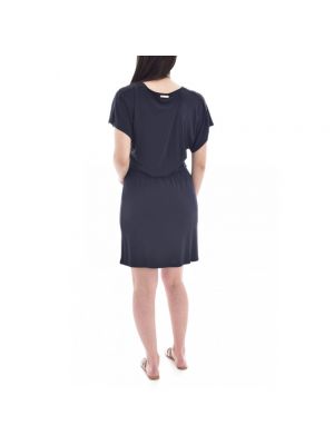 Mini vestido con escote v Emporio Armani negro