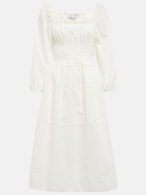 Bavlněné midi šaty Proenza Schouler bílé
