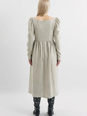 Платье Unique Fabric бежевое