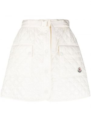 Dygsniuotas mini sijonas Moncler balta