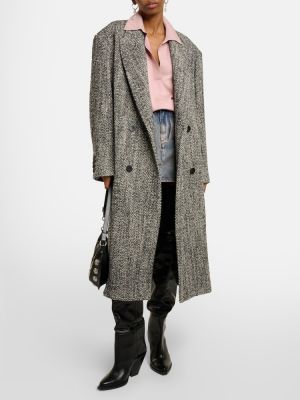 Oversized vlněný kabát Isabel Marant