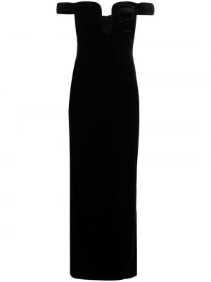 Aksamitna sukienka wieczorowa Roland Mouret czarna