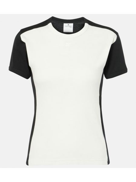 Trøje bomuld t-shirt Courreges hvid